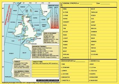 Shipping Forecast Sheet - Robert Dearn