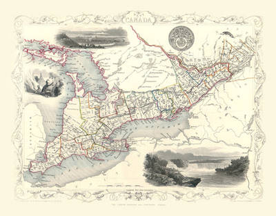 John Tallis Map of West Canada 1851 - John Tallis