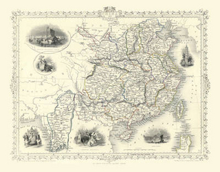 John Tallis Map of China 1851