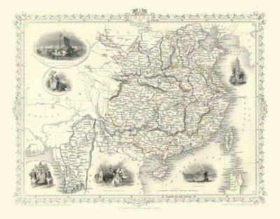 John Tallis Map of China 1851 - John Tallis