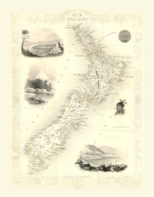 John Tallis Map of New Zealand 1851 - John Tallis