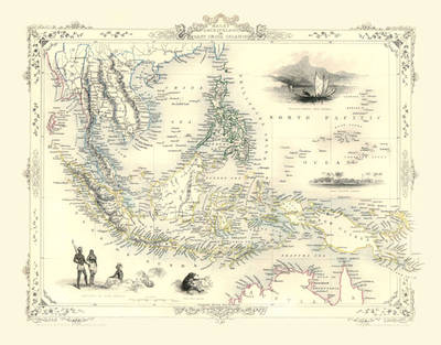 John Tallis Map of East Indies 1851 - John Tallis