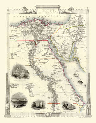 John Tallis Map of Egypt 1851 - John Tallis