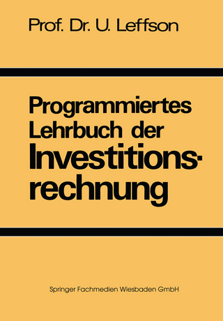 Programmiertes Lehrbuch der Investitionsrechnung