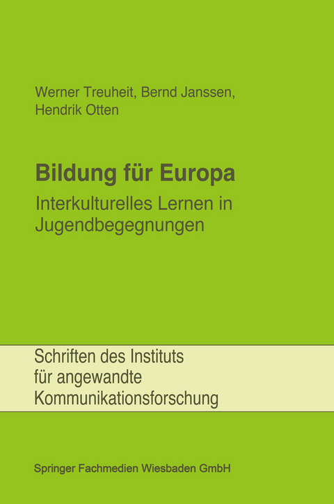 Bildung f&uuml;r Europa