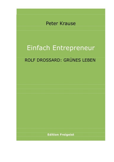 Einfach Entrepeneur - Peter Krause