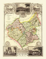 Thomas Moule Map of Leicestershire 1836