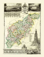 Thomas Moule Map of Northamptonshire 1836 - Thomas Moule