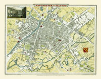 Cole and Roper Old Map of Manchester 1807