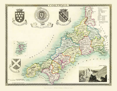 Thomas Moule Map of Cornwall 1836 - Thomas Moule
