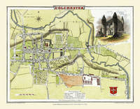 Cole and Roper Old Map of Colchester 1805 -  Cole and Roper