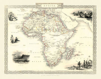 John Tallis Map of Africa 1851 - John Tallis