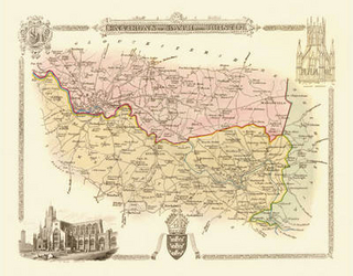 Thomas Moule Map of Bath and Bristol 1836