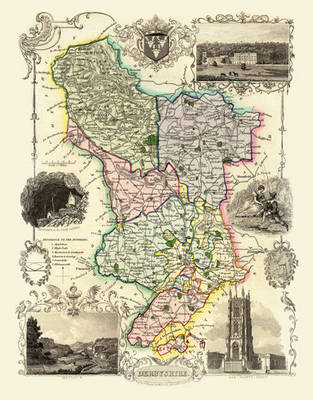 Thomas Moule Map of Derbyshire 1836