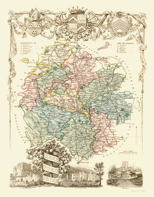 Thomas Moule Map of Herefordshire 1836 - Thomas Moule