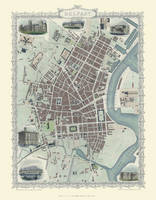 John Tallis Map of Belfast 1851