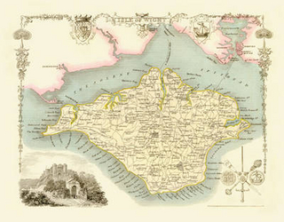 Thomas Moule Map of Isle of Wight 1836