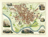 John Tallis Map of  Preston 1851 - John Tallis