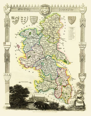 Thomas Moule Map of Buckinghamshire 1836