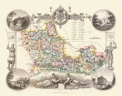 Thomas Moule Map of Berkshire 1836 - Thomas Moule