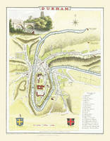 Cole and Roper Old Map of Durham 1804 -  Cole and Roper