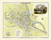 Cole and Roper Old Map of Derby 1806