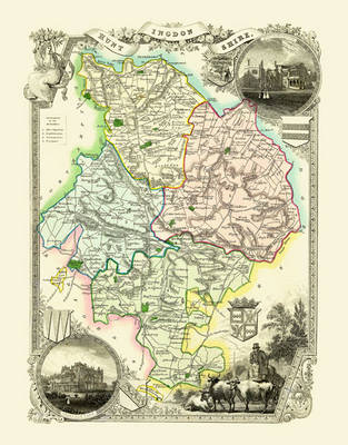 Thomas Moule Map of Huntingdonshire 1836