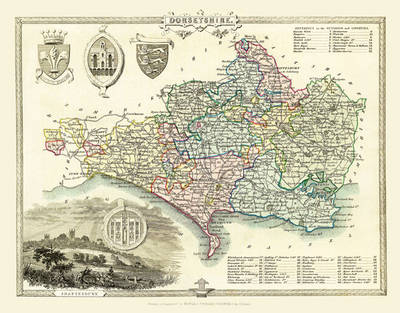 Thomas Moule Map of Dorsetshire 1836 - Thomas Moule