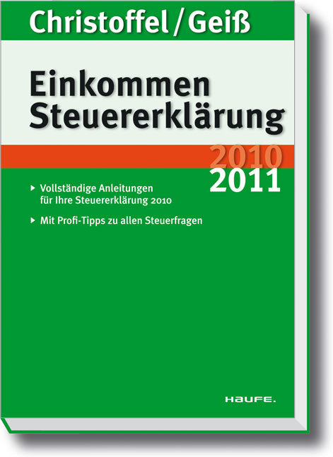 Einkommensteuererkl&auml;rung 2010/2011 - Hans-G&uuml;nter Christoffel, Wolfgang Gei&szlig;