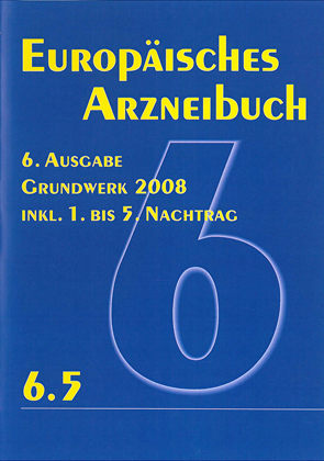 Europäisches Arzneibuch 6. Ausgabe 2008 inkl. Nachtrag 6.5 CD-ROM