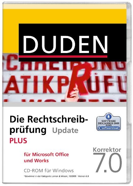 Die Duden-Rechtschreibpr&uuml;fung Update PLUS f&uuml;r Microsoft Office und Works