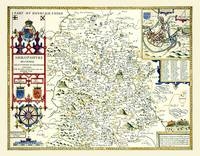 John Speed Map of Shropshire 1611 - John Speed