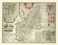 John Speed Map of Gloucestershire 1611 - John Speed