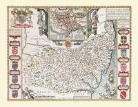 John Speed Map of Suffolk 1611