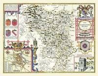 John Speed Map of Derbyshire 1611