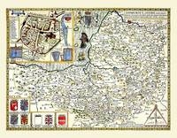 John Speed Map of Somersetshire 1611