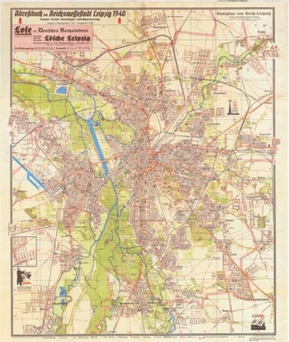 Stadtplan von Groß-Leipzig 1940
