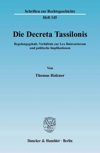 Die Decreta Tassilonis.