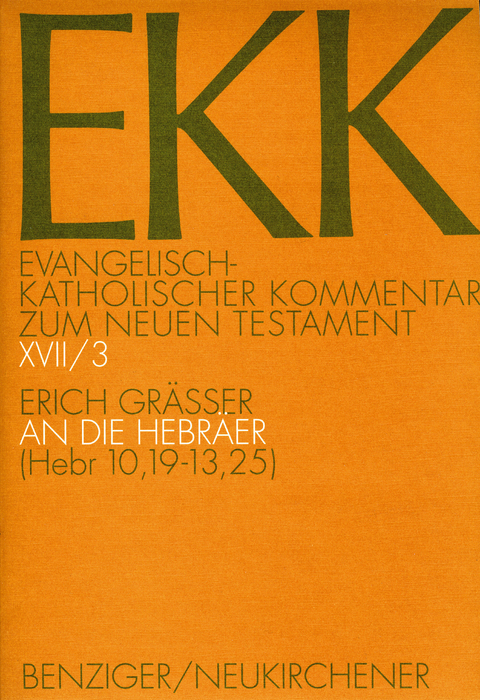 An die Hebr&auml;er, EKK XVII/3 - Erich Gr&auml;&szlig;er