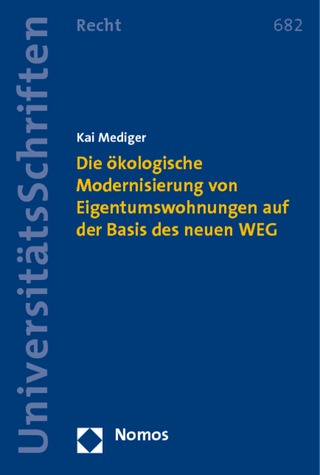 Die ökologische Modernisierung von Eigentumswohnungen auf der Basis des neuen WEG
