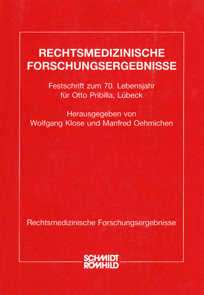 Festschrift zum 70. Lebensjahr f&uuml;r Otto Pribilla, L&uuml;beck - Wolfgang Klose, Manfred Oehmichen