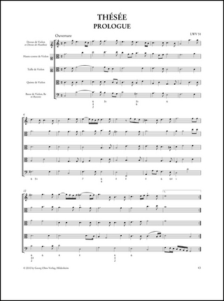 Thésée – Tragédie en musique