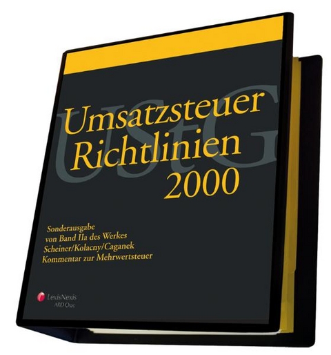 Umsatzsteuer-Richtlinien 2000. Loseblattwerk / Umsatzsteuer-Richtlinien 2000 - Emil Caganek