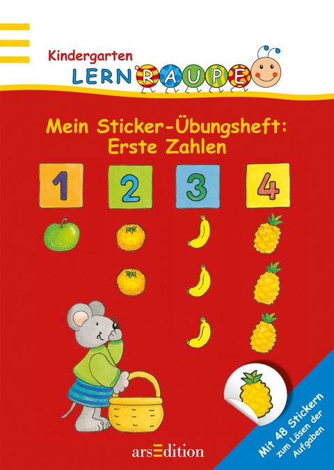 Lernraupe - Mein Sticker-&Uuml;bungsheft Erste Zahlen
