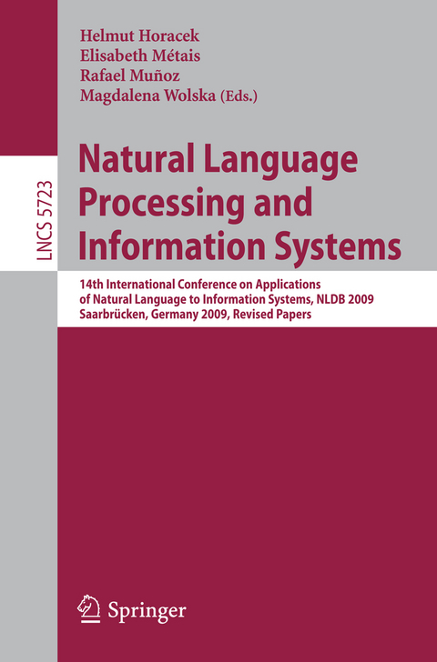 Natural Language Processing and Information Systems - 