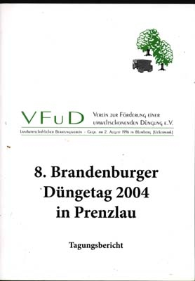 8. Brandenburger Düngetag 2004 - Tagungsbericht