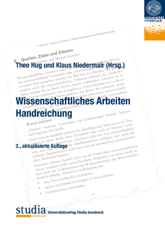 Wissenschaftliches Arbeiten - Handreichung - 