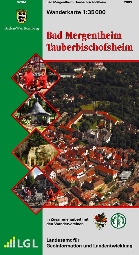 Wanderkarte 1:35000 Bad Mergentheim Tauberbischofsheim