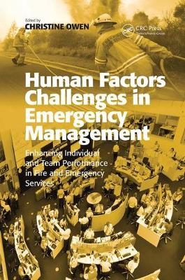 Human Factors Challenges in Emergency Management - 