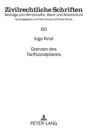 Grenzen des Tarifsozialplanes - Ingo Krist